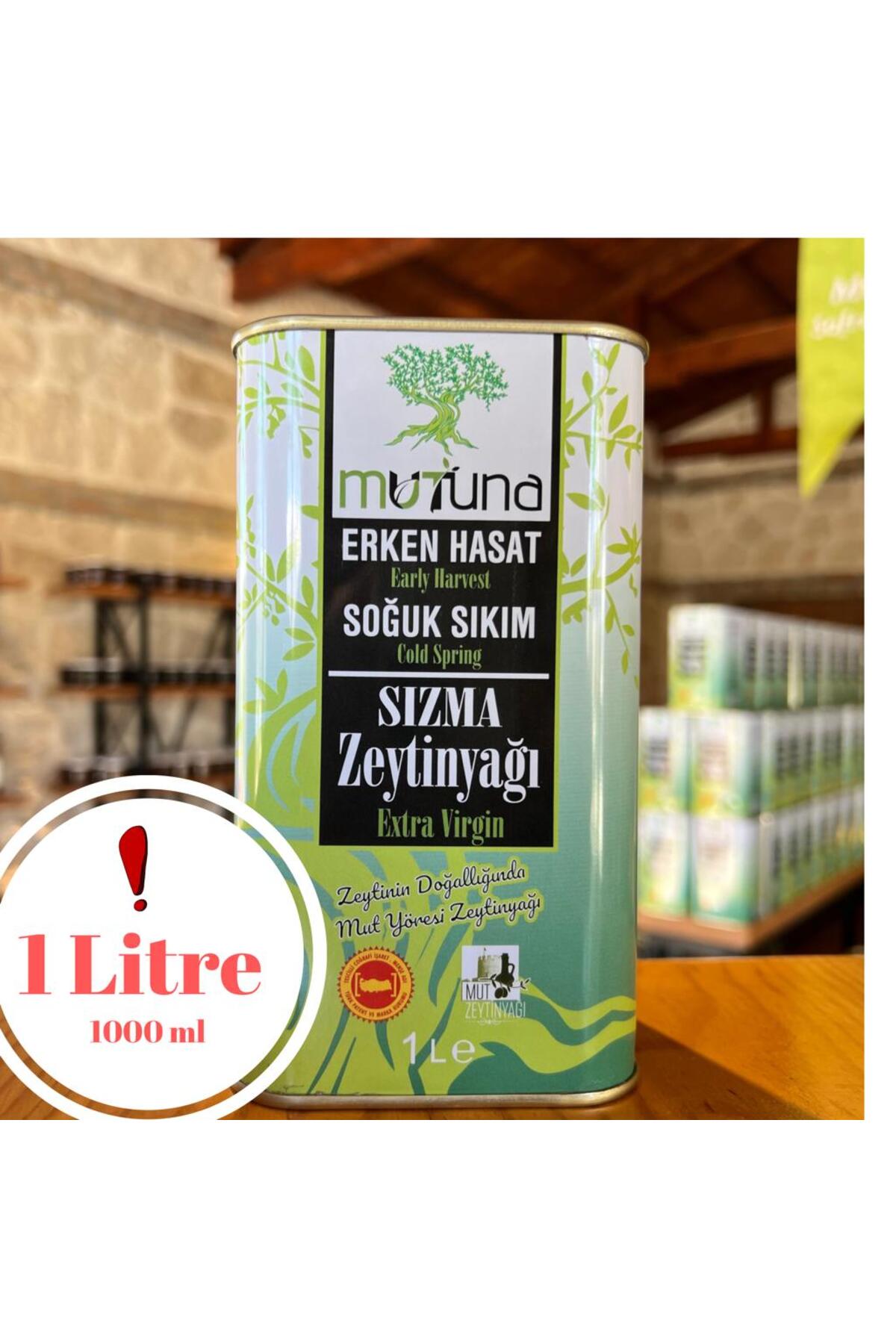 Erken Hasat Soğuk Sıkım Natürel Sızma Mut Zeytinyağı 1 lt