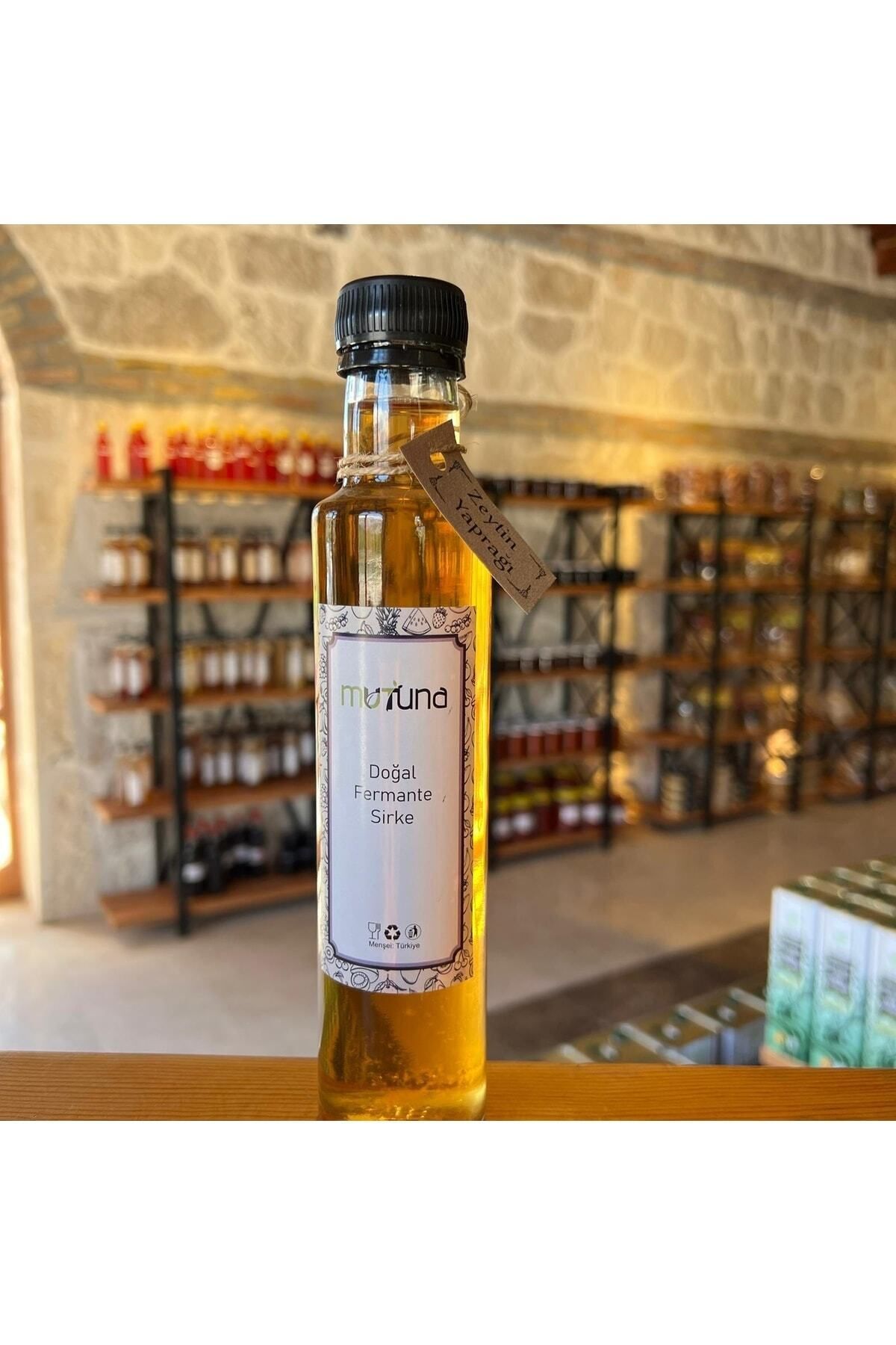 Doğal Fermante Zeytin Yaprağı Sirkesi 250cc